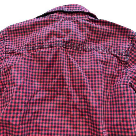Carters Boys Shirt 5T Red & Black Plaid Longsleeve Button Down School Church (2) - Picture 6 of 8